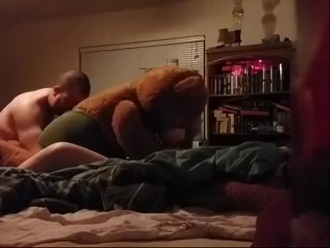 Bbw wife with new sex toy